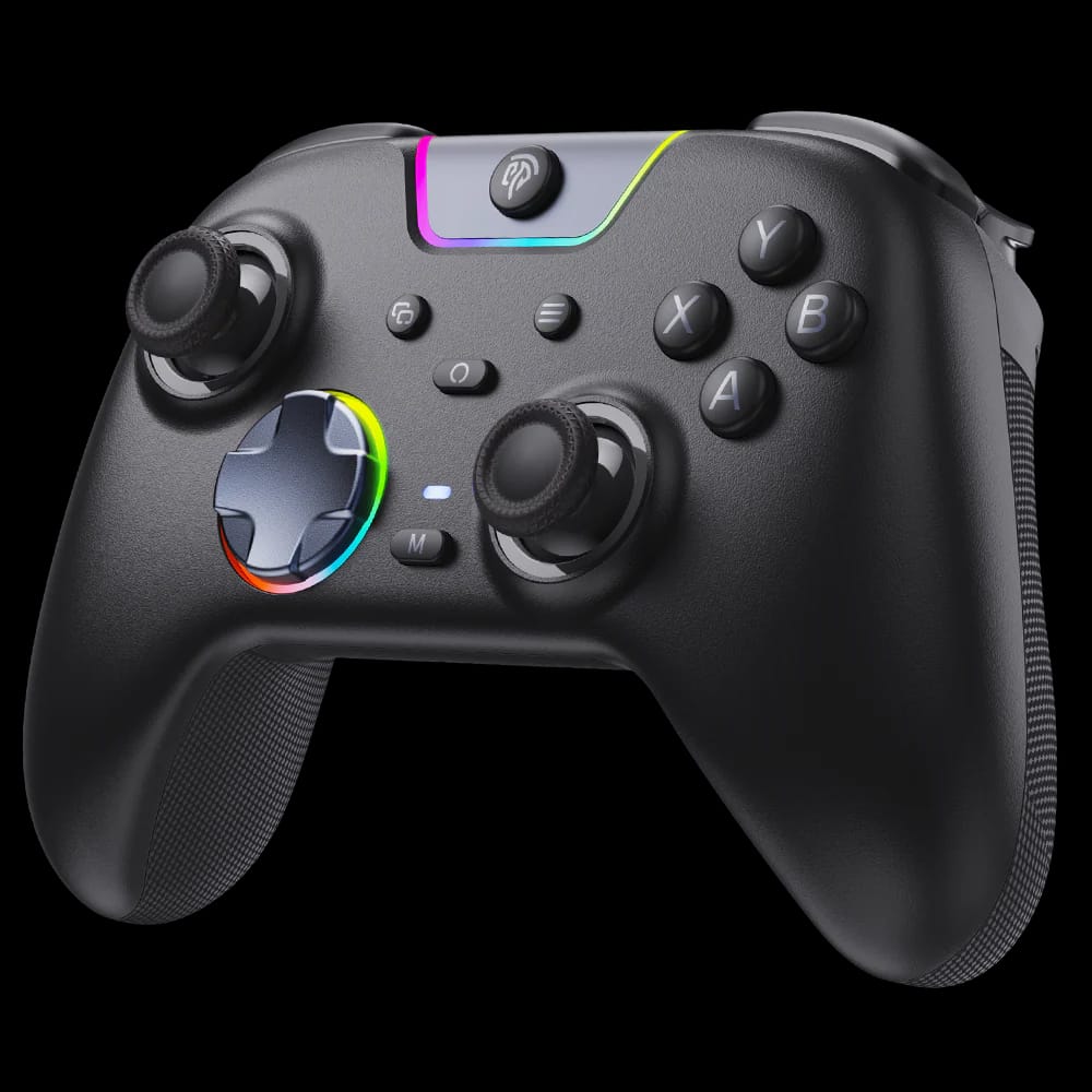 EasySMX X05 PRO Multiplatform Wireless Gaming Controller with Noise-canceling and Trigger Lock Buttons, Black
