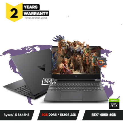 HP Victus 15-FB2082 AMD Ryzen™ 5 15.6 Inch FHD Laptop NVIDIA® GeForce RTX™ 4050 Laptop GPU (6 GB GDDR6 dedicated)