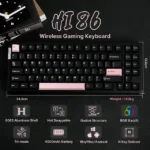 LEOBOG Hi86 Aluminum Alloy Gasket Mounted Tri-Mode Mechanical Keyboard - Image 3