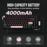 LEOBOG Hi86 Aluminum Alloy Gasket Mounted Tri-Mode Mechanical Keyboard - Image 4