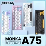 MONKA A75 Aluminum Tri-Mode Wireless Mechanical Keyboard