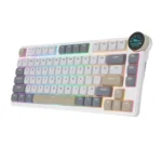Royal Kludge N80 Low-Profile Tri-Mode RGB Mechanical Keyboard Pearly Dawn - Image 3