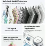 Lingbao MK75 Tri-Mode Wireless RGB Mechanical Keyboard - Image 4