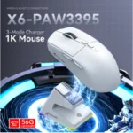 Attack Shark X6 PAW3395 Tri-Mode Wireless Gaming Mouse with DOCK