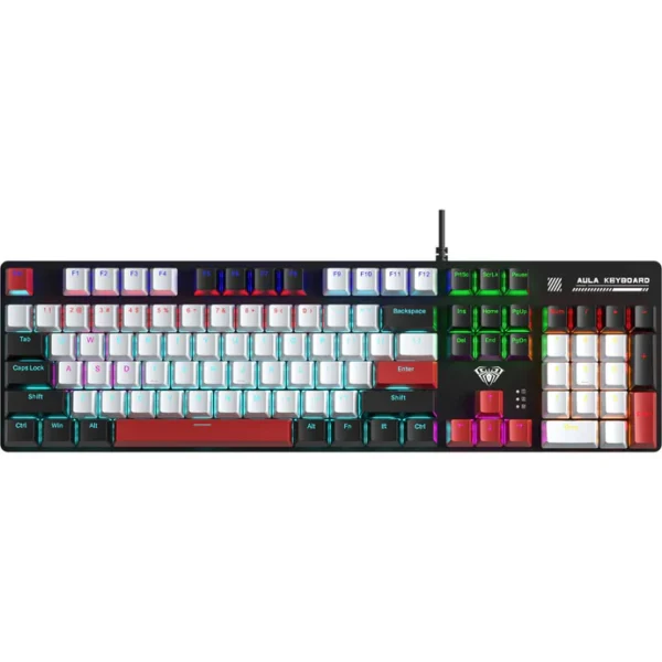 AULA S500 100% Wired Mechanical Keyboard with Number Pad