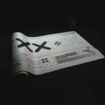 Blisspads BP04 Print Stream (White) Gaming Mousepad | Hybrid Surface | 4mm Thickness