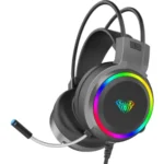 AULA S608 3.5 mm Wired RGB Gaming Headphone - Image 2