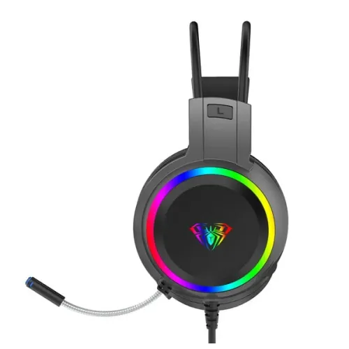 AULA S608 3.5 mm Wired RGB Gaming Headphone