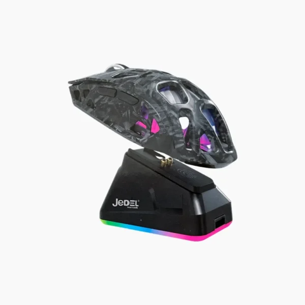JEDEL GWH111 Tri-Mode RGB Gaming Mouse with Charging Dock