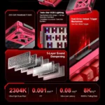 Aula AG60 Aluminum Magnetic Switch Keyboard | 8Khz Polling Rate | 0.1ms Latency - Image 3